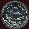 Канада, 1979, Парусник, 1$, Серебро, UNC в коробке-миниатюра